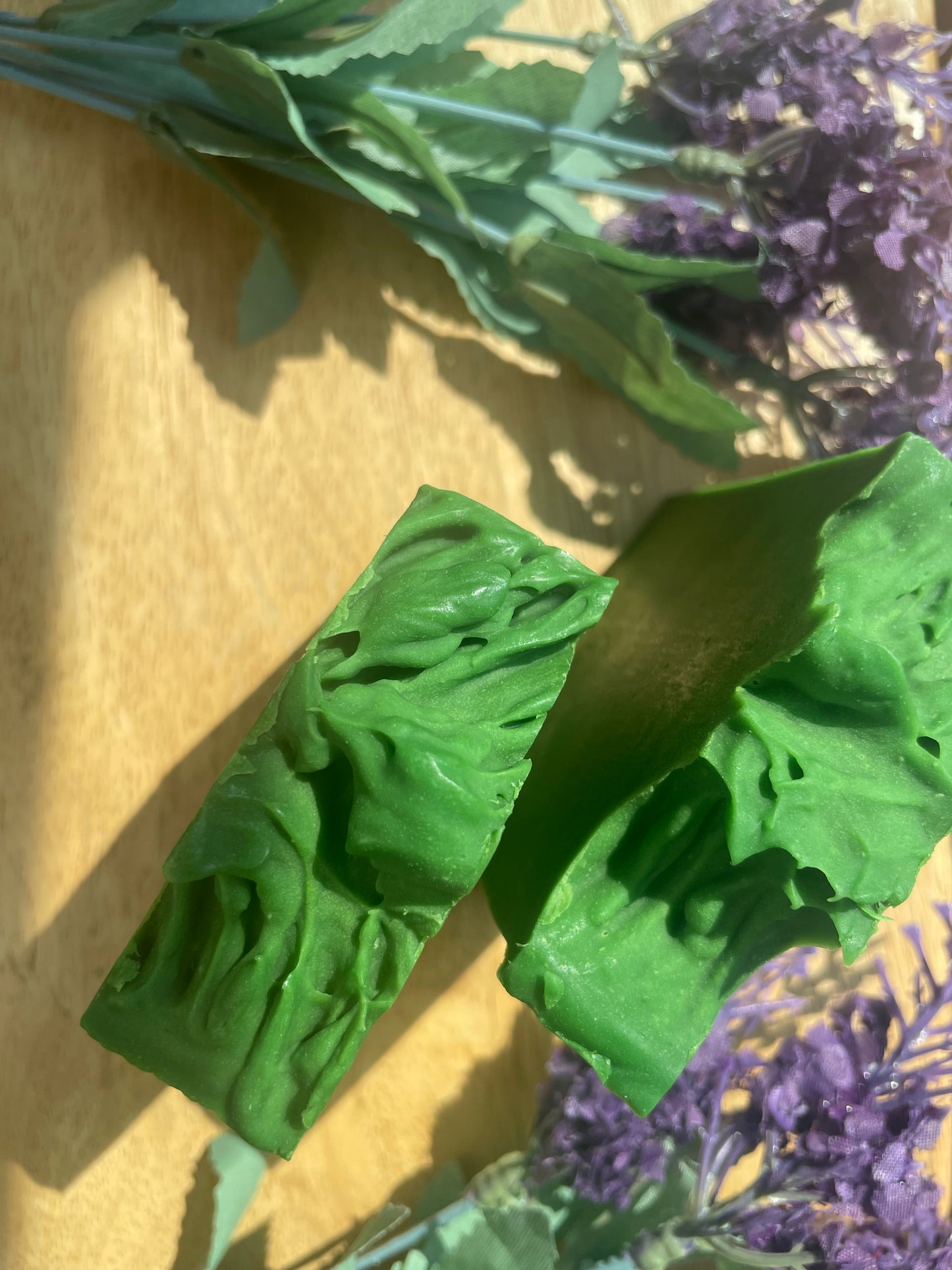Lavender sented green soap